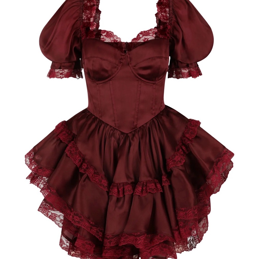 NOT FOR SALE- ISO Selkie Bourdeaux Cecile Dress L or XL - Picture 2 of 3